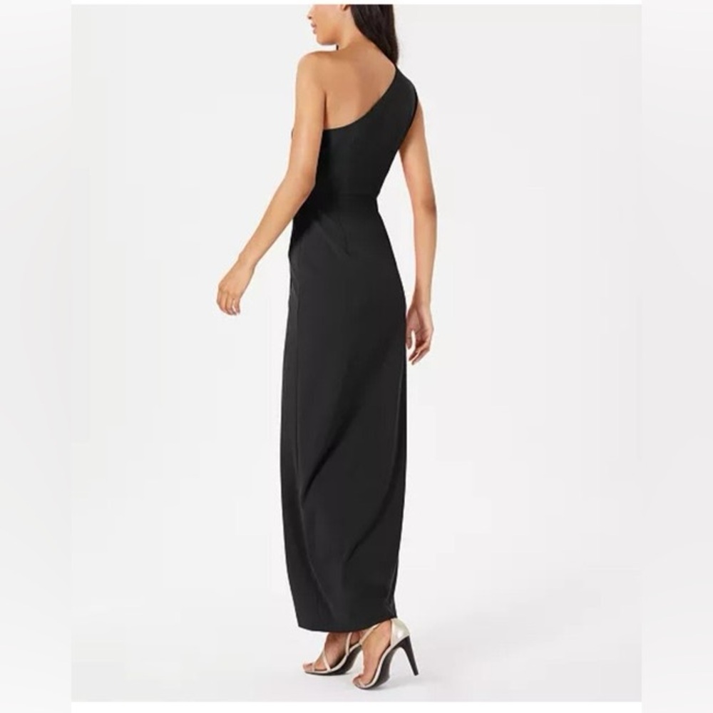 Calvin Klein Draped One Shoulder Black Gown, Size 12, EUC—worn once!! - Picture 2 of 7